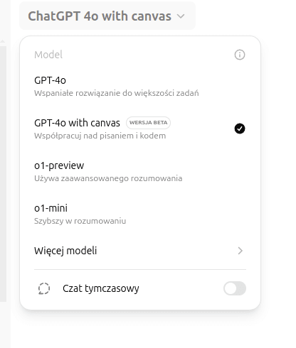 Canvas w ChatGPT, konkurencja dla Cursor AI