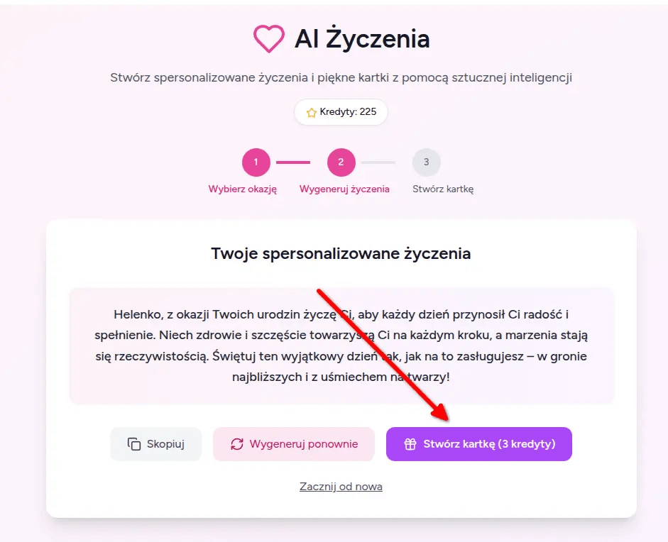 Lovelio – generator życzeń oparty na najnowszym modelu ChatGPT i GPT-Image-1
