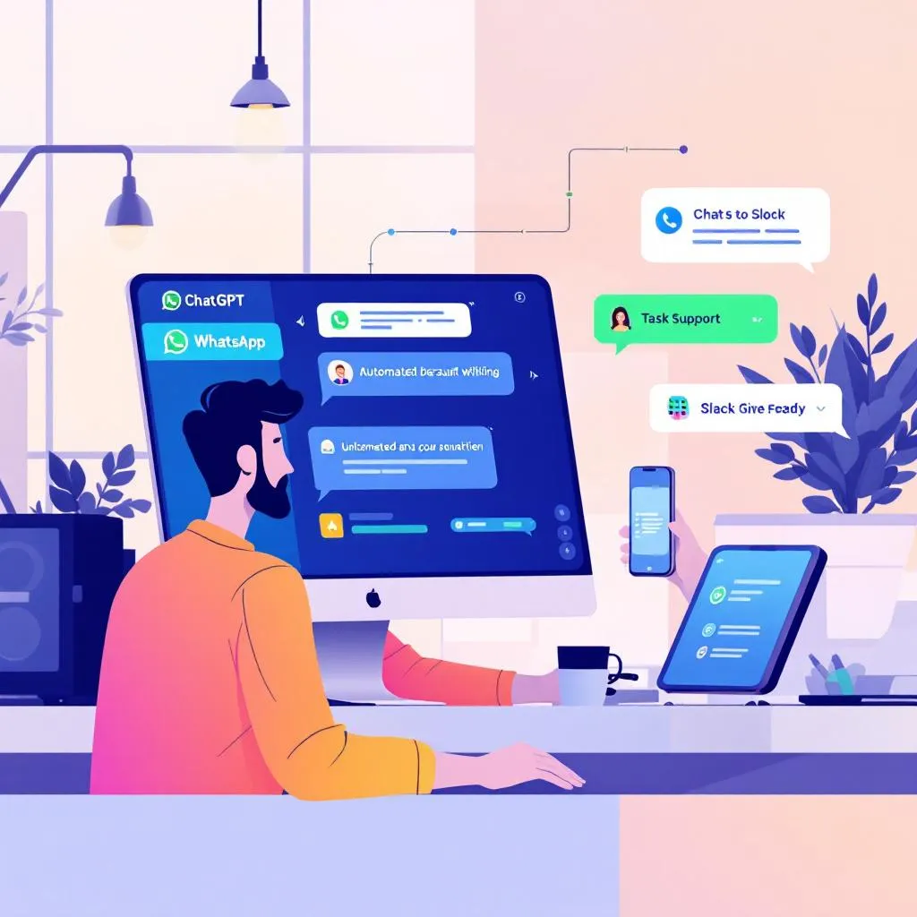 ChatGPT w komunikatorach: Slack z integracją, WhatsApp bez wsparcia
